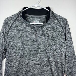 Under Armour HeatGear Men's Small Pullover Long Sleeve Shirt Loose Fit Gray‎